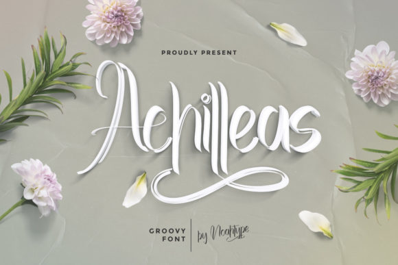 Achilleas Script Handwritten Font for Luxury Branding