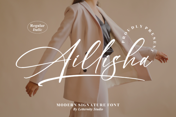 Aillisha Script Font for Handmade Invitations & Printables