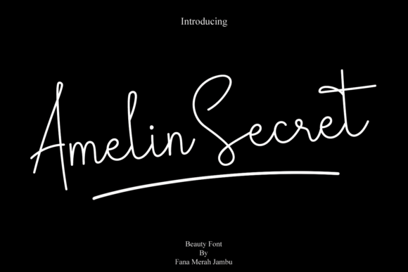 Amelin Secret: A Delicate Script Font for Elegant Editorial Design