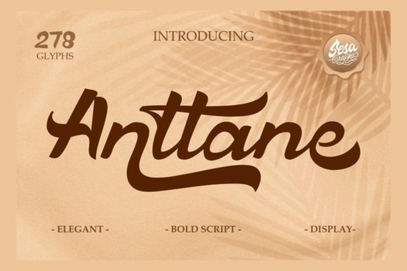 Anttane: A Bold Retro Script Font for Thoughtful Editorial Design