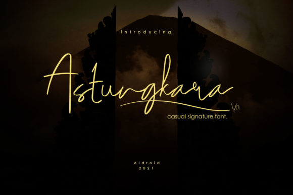 Astungkara Font: A Casual Signature Script for Real Small Business Branding