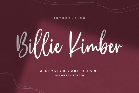 Billie Kimber: A Stylish Script Font for Real Small Business Branding