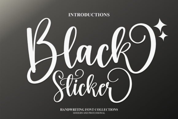 Black Sticker: A Script Handwritten Font for Elegant Branding