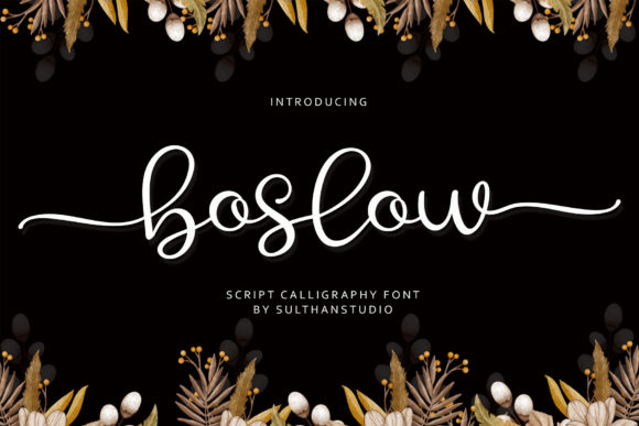 Boslow Script Font for Small Business Branding
