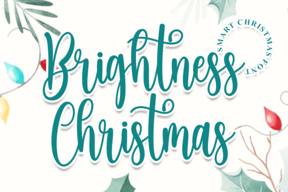 Brightness Christmas Script Handwritten Font