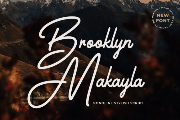 Brooklyn Makayla: A Delicate Script Font for Thoughtful Branding