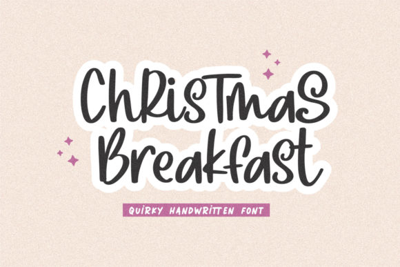 Christmas Breakfast Font: A Delicate Script for Elegant Branding