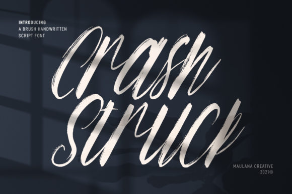 Crash Struck Font: A Casual Brush Script for Handmade Charm