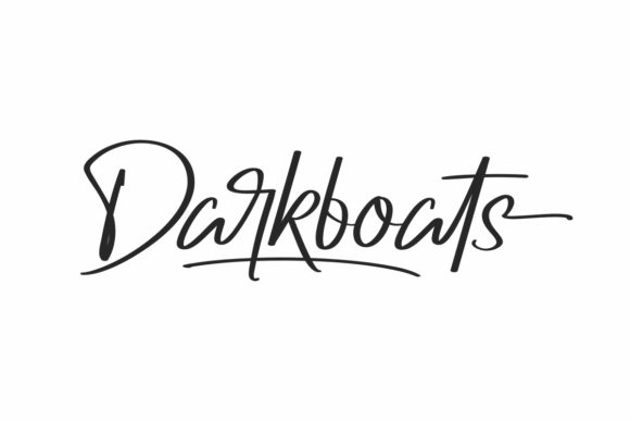 Darkboats: A Sophisticated Paint Brushed Script Font for Scroll-Stopping Branding