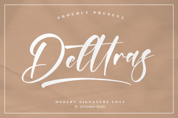 Delttras Script Font for Scroll-Stopping Brand Content
