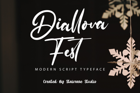 Diallova Fest: A Modern Script Typeface for Handmade Creators