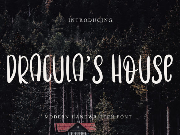 Dracula s House Script Font for Elegant Branding