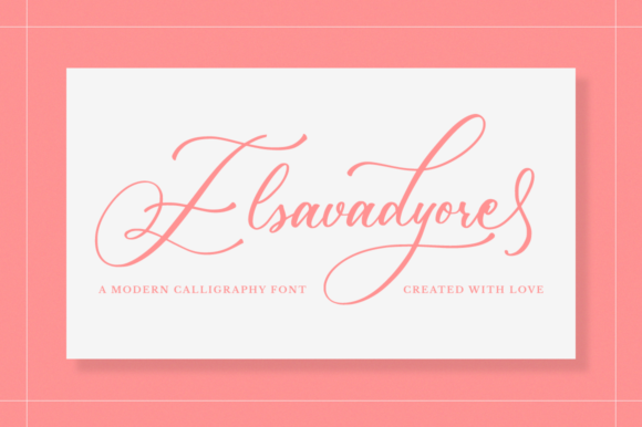 Elsavadyore: A Delicate Script Font for Elegant Digital Branding