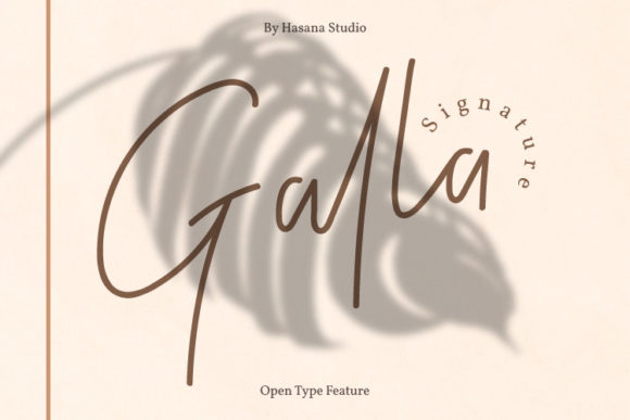 Galla Signature Font for Elegant Handmade Design