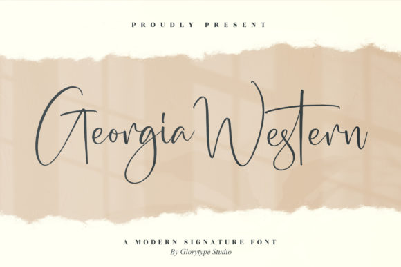 Georgia Western: A Modern Signature Font for Digital Branding