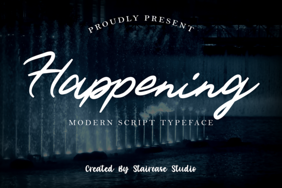 Happening: A Modern Script Handwritten Font for Bold Branding