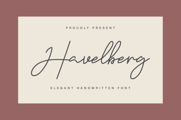 Havelberg: A Refined Script Font for Elegant Editorial Design