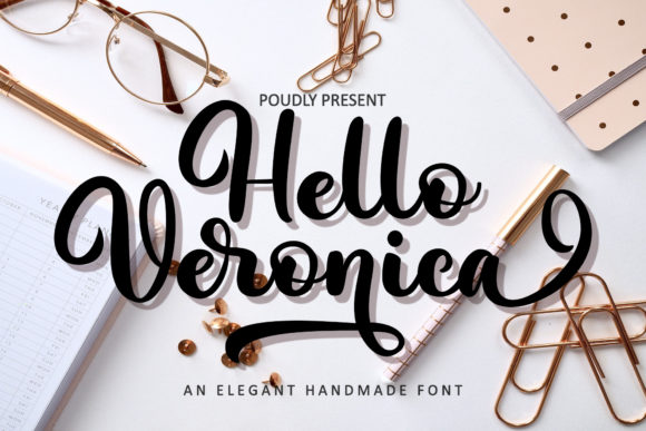 Hello Veronica Script Font for Handmade Creators