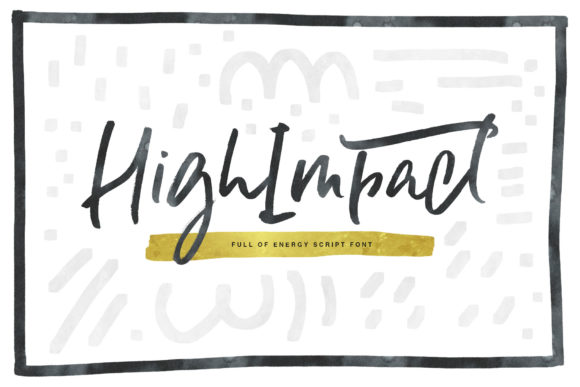 High Impact Script Font for Small Business Branding