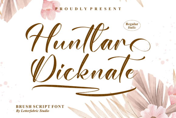 Huntlar Dicknate: A Script Handwritten Font for Thoughtful Editorial Design