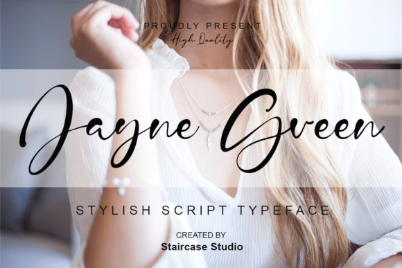 Jayne Green Script Font for Handmade Creators
