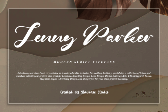 Jenny Parker Script Font for Digital Design