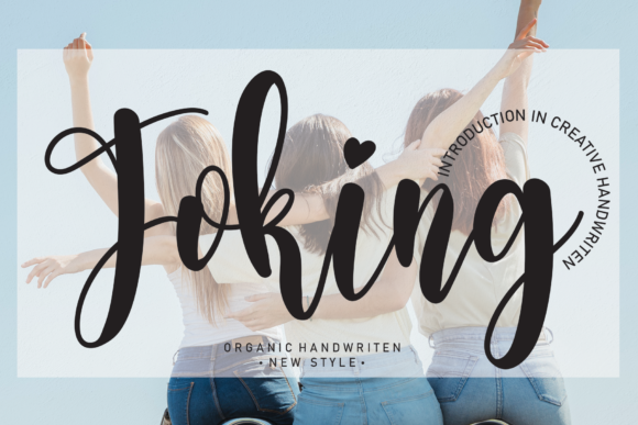 Joking Script Font for Elegant Brand Identity Design