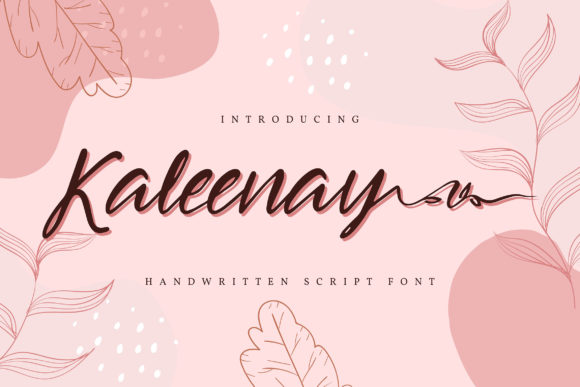 Kaleenay Script Font for Elegant Brand Identity