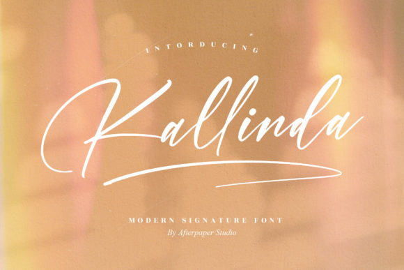 Kallinda Script Font for Small Business Branding