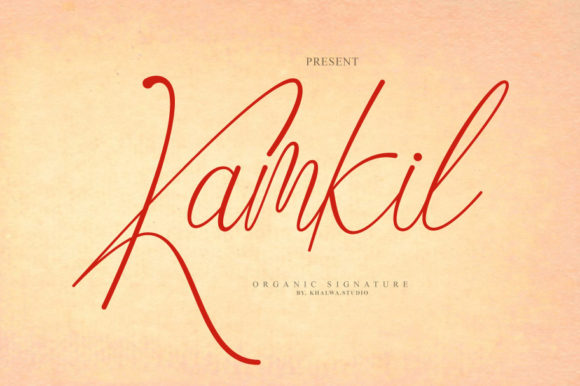 Kamkil Script Handwritten Font for Digital Design