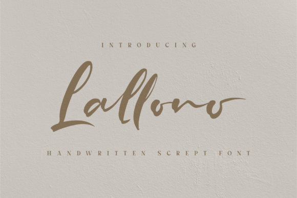 Lallono Font for Elegant Branding and Handwritten Charm