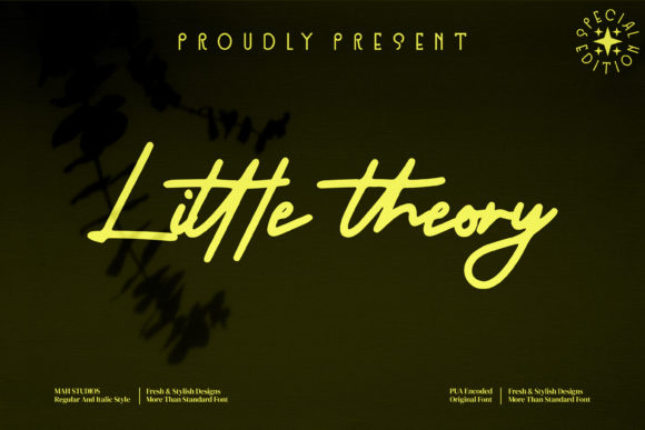 Little Theory: A Script Handwritten Font for Warm, Memorable Branding