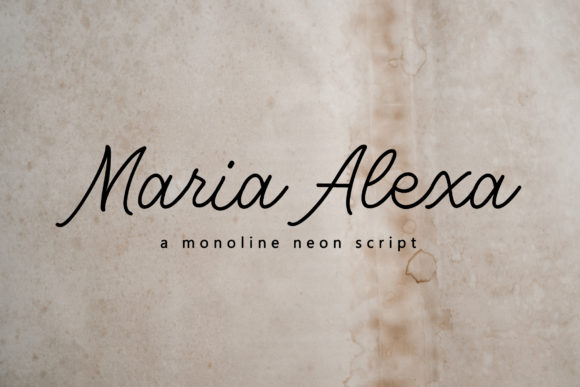Maria Alexa Font for Small Business Branding