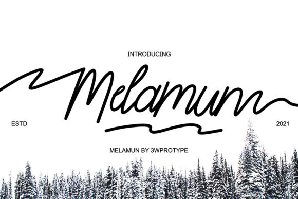 Melamun Script Font for Handmade Branding & Printables
