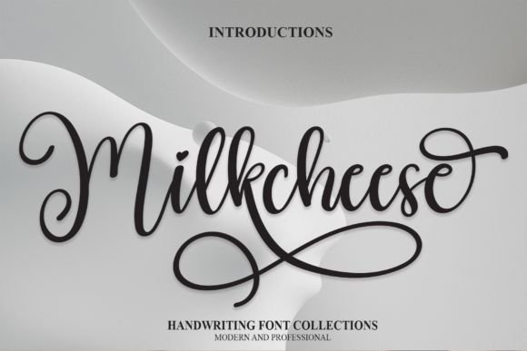 Milkcheese Script Font for Handmade Labels & Elegant Branding