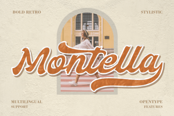 Montella Script Font for Stylish Headlines & Logotypes