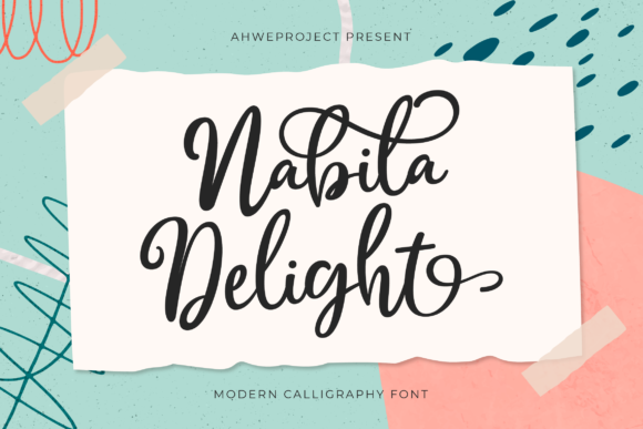 Nabila Delight Script Font for Handmade Branding