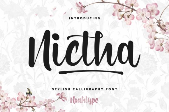 Nictha Script Font for Luxury Branding and Elegant Campaigns
