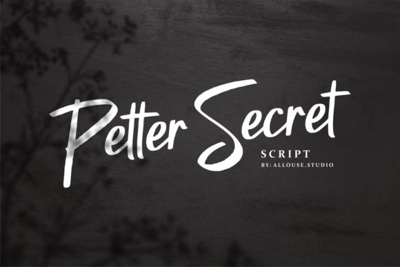 Petter Secret: A Sweet Brushed Script Font for Elegant Branding
