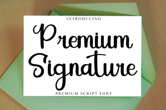 Premium Signature: Elegant Script Handwritten Font for Designers