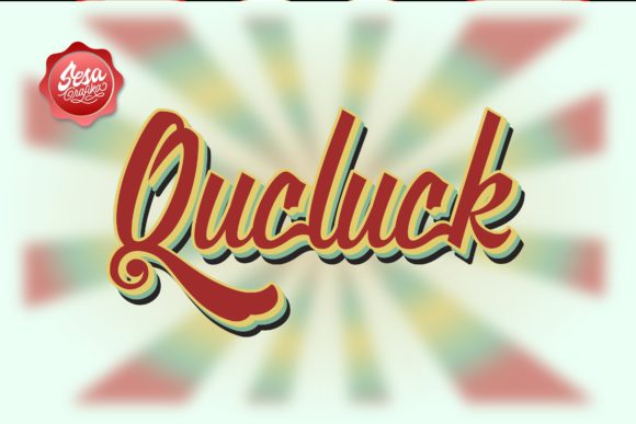 Qucluck: A Retro Script Font That Elevates Your Brand