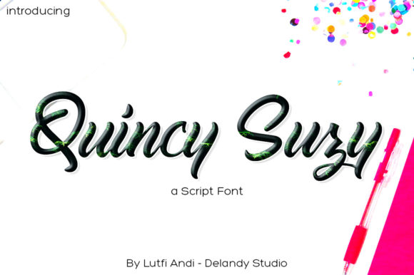 Quincy Suzy: Elegant Script Font for Campaigns That Feel Personal