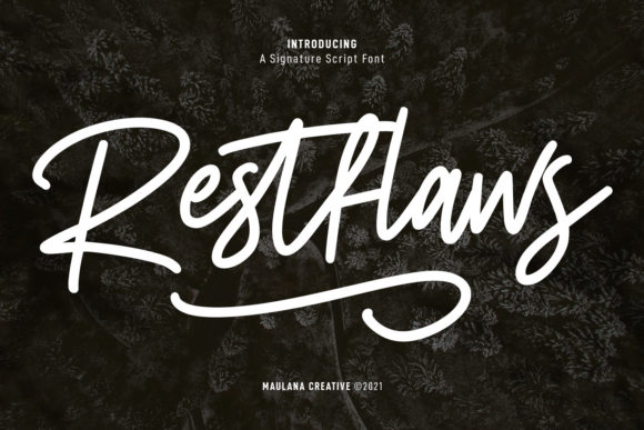 Restfaws: A Casual Script Font for Real Branding Work