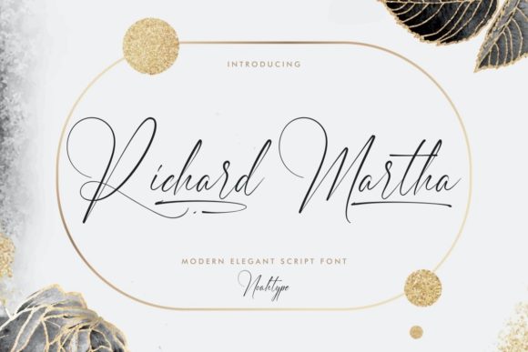 Richard Martha: A Modern Script Font for Editorial Design