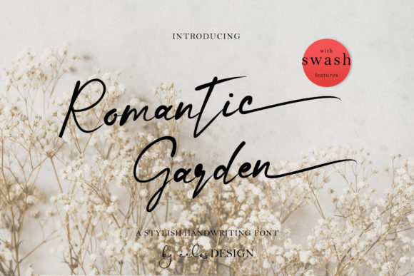 Romantic Garden Script Font for Luxury Branding