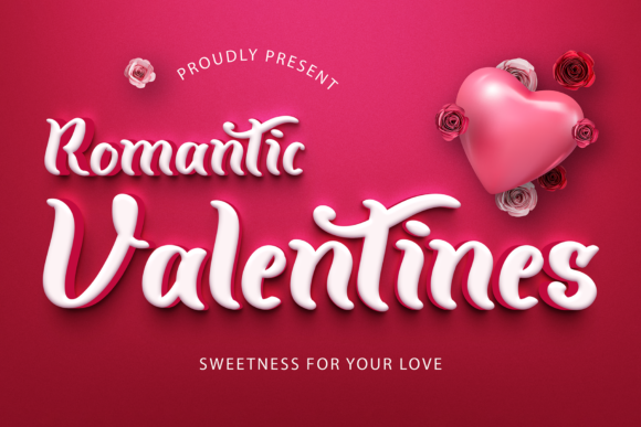 Romantic Valentines Script Font for Elegant Editorial Design