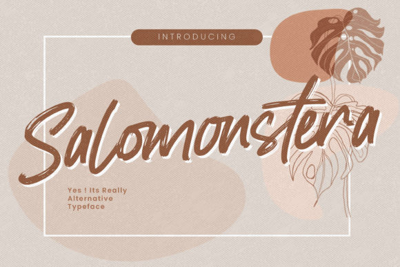 Salomonstera: A Handmade Script Font for Authentic Branding