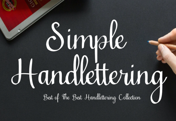 Simple Handlettering: A Premium Script Handwritten Font for Small Business Branding