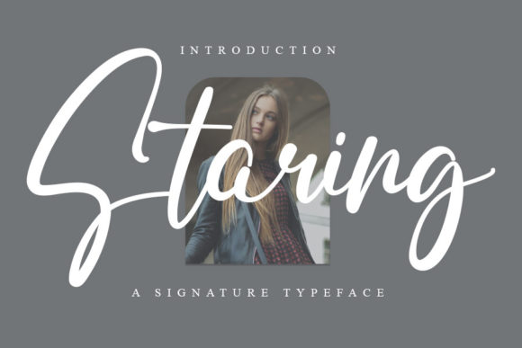 Staring: An Elegant Script Font for Timeless Brand Identity