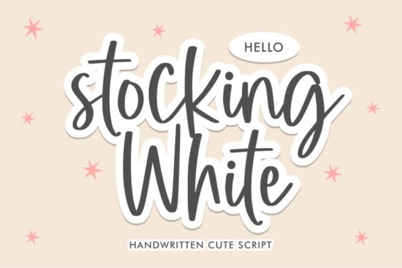 Stocking White Font for Polished Brand Identity
